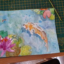Koi pond. Un proyecto de Ilustración tradicional y Pintura a la acuarela de Hannah Jackson - 22.05.2020