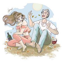 Pareja. Digital Illustration project by Alba Reche Martínez - 05.30.2020
