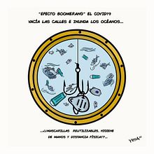 "Efecto Boomerang". Desenho digital projeto de Mireya Arcos - 30.05.2020