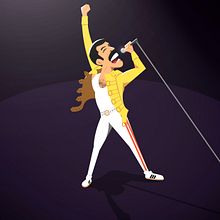 Freddie Mercury. Un proyecto de Ilustración tradicional de Alberto Camacho Gordaliza - 31.05.2020