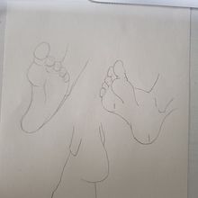 Dibujo pies. Artistic Drawing project by Marcos Rodriguez - 05.31.2020