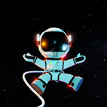 Astronauta Low Poly. Un proyecto de 3D de Jeins Gaona - 31.05.2020