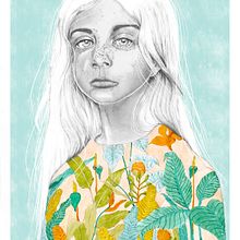 Retrato con lápiz, técnicas de color y Photoshop. Un projet de Dessin au cra , et on de Doris Lisset Mamani Sauñe - 01.06.2020