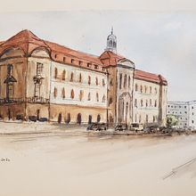 My project in Architectural Sketching with Watercolor and Ink course. Un projet de Illustration architecturale, Esquisse  , et Aquarelle de ancapatron - 10.06.2020
