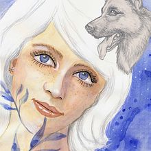 My project in Illustrated Portrait in Watercolor course . % koutna_marianna tarafından hazırlanan Dijital İllüstras, Ve on projesi - 06.01.2020