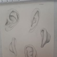 Dibujo orejas. Artistic Drawing project by Marcos Rodriguez - 06.01.2020