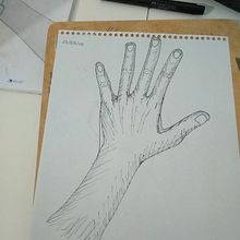 Una mano al día. Drawing project by Bruna Monteiro - 06.01.2020