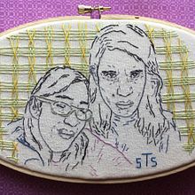 Mi Proyecto del curso: Creación de retratos bordados. Embroider project by Tania Rosas - 06.01.2020