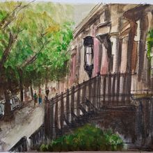 Mi Proyecto del curso: Paisajes urbanos en acuarela. Watercolor Painting project by Marie Loh - 06.03.2020