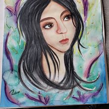 Retrato ilustrado en acuarela. Artes plásticas, Desenho, Desenho de retrato, e Pintura em aquarela projeto de angelicapikles - 03.06.2020