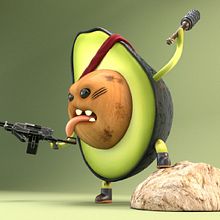 Rambocado, proyecto del curso: Creación de personajes con ZBrush y Cinema4D. 3D, 3D Modeling, and Digital Painting project by Diego Andres Porras Fonseca - 06.03.2020