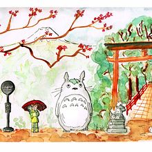 My project in Watercolor Illustration with Japanese Influence course. Communication, Creativit, Drawing, Traditional illustration, and Sketching project by vforest - 06.03.2020