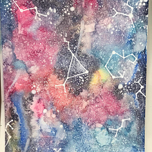 Meine Galaxie. Een project van Aquarelschilderen van Tiamasa Enguel - 03.06.2020