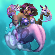 Alien. Mermay 2020 prompt 13. Character Design, Traditional illustration, and Digital Illustration project by Alicia PG - 05.13.2020