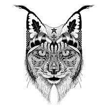 Lince ibérico ornamental. Un proyecto de Ilustración digital de desitur - 03.06.2020