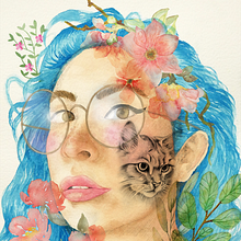 Mi Proyecto del curso: Retrato ilustrado en acuarela. Un proyecto de Ilustración digital y Pintura a la acuarela de Cristina González - 05.06.2020
