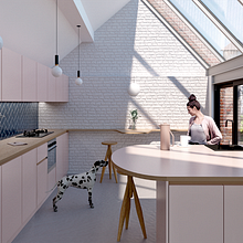 Apartment refurbishment in Brooklyn. Projekt z dziedziny 3D,  Architektura, Architektura wnętrz,  R, sunek architektoniczn i Dekoracja wnętrz użytkownika Cosmorama Visuals - 04.06.2020