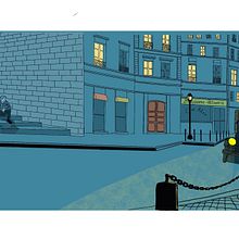 Midnight in Paris inspiration . Architectural Illustration project by Alessandra Muto - 06.04.2020