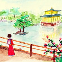 My project in Watercolor Illustration with Japanese Influence course. Un progetto di Illustrazione tradizionale di Anna Rebelou - 04.06.2020