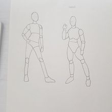 Posturas figuras humanas. Artistic Drawing project by Marcos Rodriguez - 06.04.2020