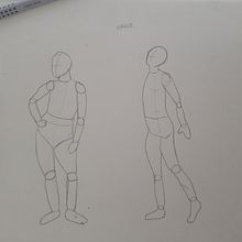 Posturas figuras humanas. Artistic Drawing project by Marcos Rodriguez - 06.04.2020