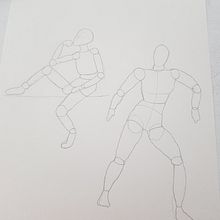 Posturas figuras humanas. Artistic Drawing project by Marcos Rodriguez - 06.04.2020