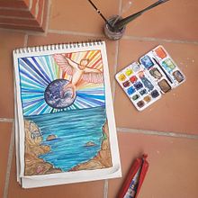 dibujo identodad . Fine Arts, Drawing, Pencil Drawing, and Artistic Drawing project by alma.chaguacedac - 06.04.2020