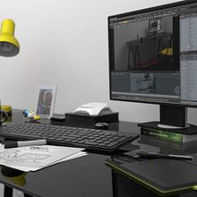 Home Office - 3D. Un proyecto de 3D de Anderson Nazario - 04.06.2020