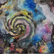 Mi Proyecto Final Galaxia. Watercolor Painting project by mlealsil - 06.05.2020