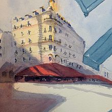 My project in Architectural Sketching with Watercolor and Ink course. Un progetto di Pittura ad acquerello di Tim Hall - 05.06.2020