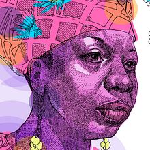 Nina Simone. Un progetto di Illustrazione digitale di Leonardo Gauna - 05.06.2020