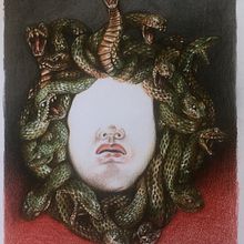 MEDUSA: Retrato creativo en claroscuro con lápiz Ein Projekt aus dem Bereich Zeichnung von calaca13 - 07.06.2020