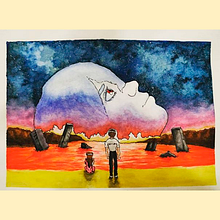 The End Of Evangelion Ein Projekt aus dem Bereich Aquarellmalerei von Aarón Yañez Armenta - 06.06.2020