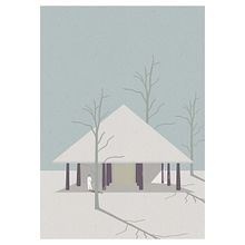 the woodland chapel. Architectural Illustration, Digital Architecture, and Digital Illustration project by Anna Yancheva - 06.06.2020