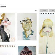 emesuepes.com. Fine Arts, Web Development, Drawing, Artistic Drawing, Portrait Drawing, Painting, and Watercolor Painting project by Mónica Ruiz - 06.06.2020