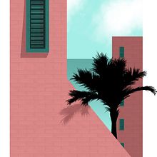 Palmera Ein Projekt aus dem Bereich Traditionelle Illustration, Architektonische Illustration und Digitale Illustration von Clara R - 06.06.2020