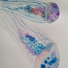 My project in Modern Watercolor Techniques course. Pintura em aquarela projeto de Eliza Rybska - 07.06.2020