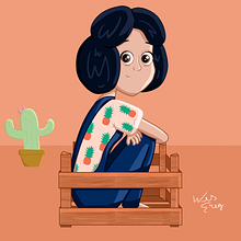 Giovanna. Digital Drawing project by Wes Greg - 06.07.2020