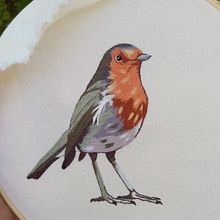 Meu projeto do curso: Pintar com linha: técnicas de ilustração têxtil. Un projet de Broderie , et Créativité de kiesqui - 07.06.2020