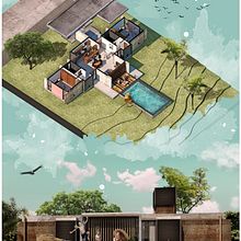 Mi Proyecto del curso: Ilustración digital de proyectos arquitectónicos. Architecture project by Nathalia Medina Méndez - 06.07.2020