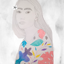 Mi Proyecto del curso: Retrato con lápiz, técnicas de color y Photoshop Ein Projekt aus dem Bereich Malerei mit Acr und l von Jéssica Vásquez - 07.06.2020
