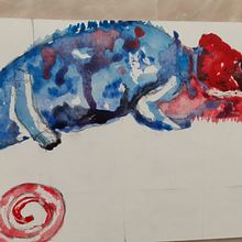 My project in Experimental Watercolor Techniques for Beginners course . Ilustrație tradițională de cristinapompieru - 06.07.2020