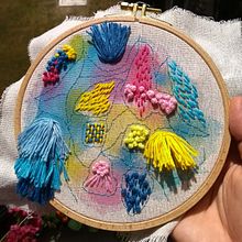 My project in Embroidery and Watercolor Basic Techniques course. Arts, and Crafts project by fanimonica - 06.07.2020