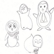 Pinguinos . Un proyecto de Bocetado de alannagarciamoreno - 07.06.2020