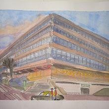 Mi Proyecto del curso: Dibujo arquitectónico con acuarela y tinta. Architecture, and Street Art project by Josefina Baldini - 06.07.2020