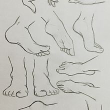 Manos y pies. Een project van Tekening met potlood van sandra_dolzb - 07.06.2020