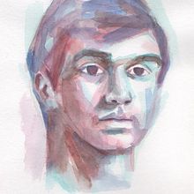 Mi Proyecto del curso: Retrato artístico en acuarela. Fine Arts project by Claudia Cabrera Schmeisser - 06.23.2020