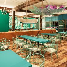 CEVICHERIA MARAZUL: Diseño de interiores para restaurantes. Arquitetura, e Design de interiores projeto de arq.carolvargas - 25.06.2020