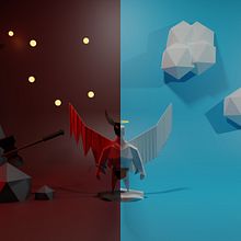 Mi Proyecto del curso: Modelado de personajes low poly para videojuegos  Ein Projekt aus dem Bereich 3D, Design von 3-D-Figuren und Videospiele von Simone Fiorini - 08.06.2020