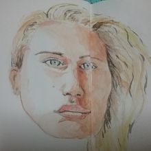 My project in  Watercolor Portrait Sketchbook course. Drawing project by leonelsanchez65 - 06.08.2020